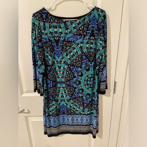 HOST PICK 🎉 Blue Tones Paisley Pattern Dress - Picture 1 of 7